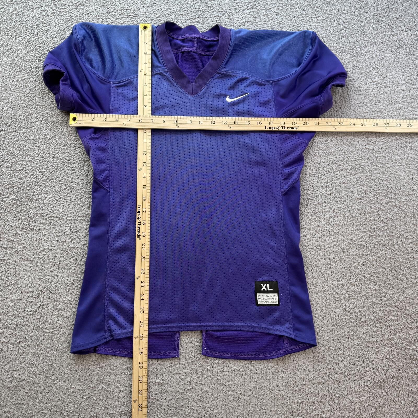 Nike Nike Purple Football Practice Jersey XL Mesh Training Game Size US XL / EU 56 / 4 - 3 Thumbnail