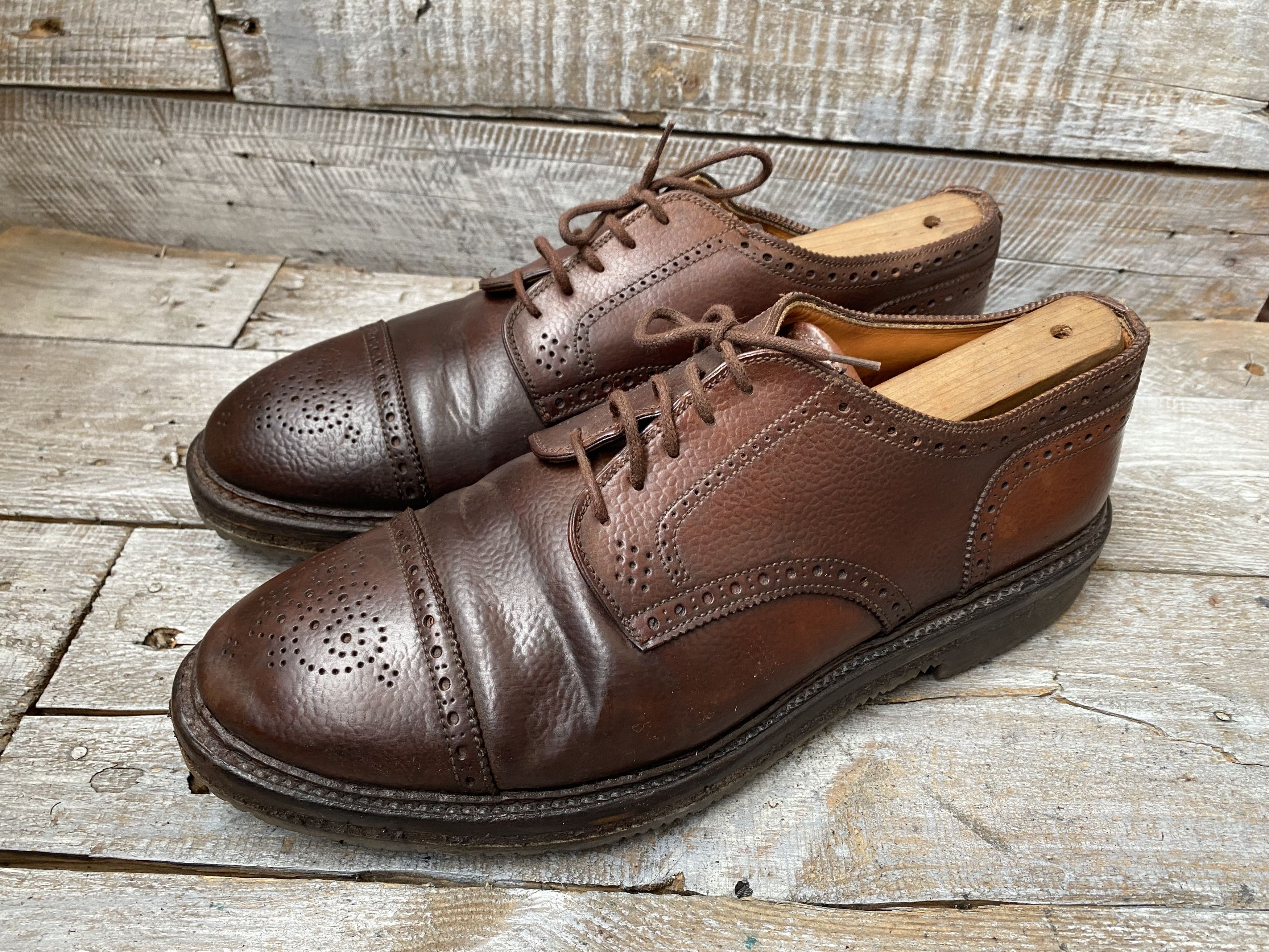 Alden Alden cap-toe oxford shell cordovan shoes Size US 8.5 / EU 41-42 - 12 Thumbnail