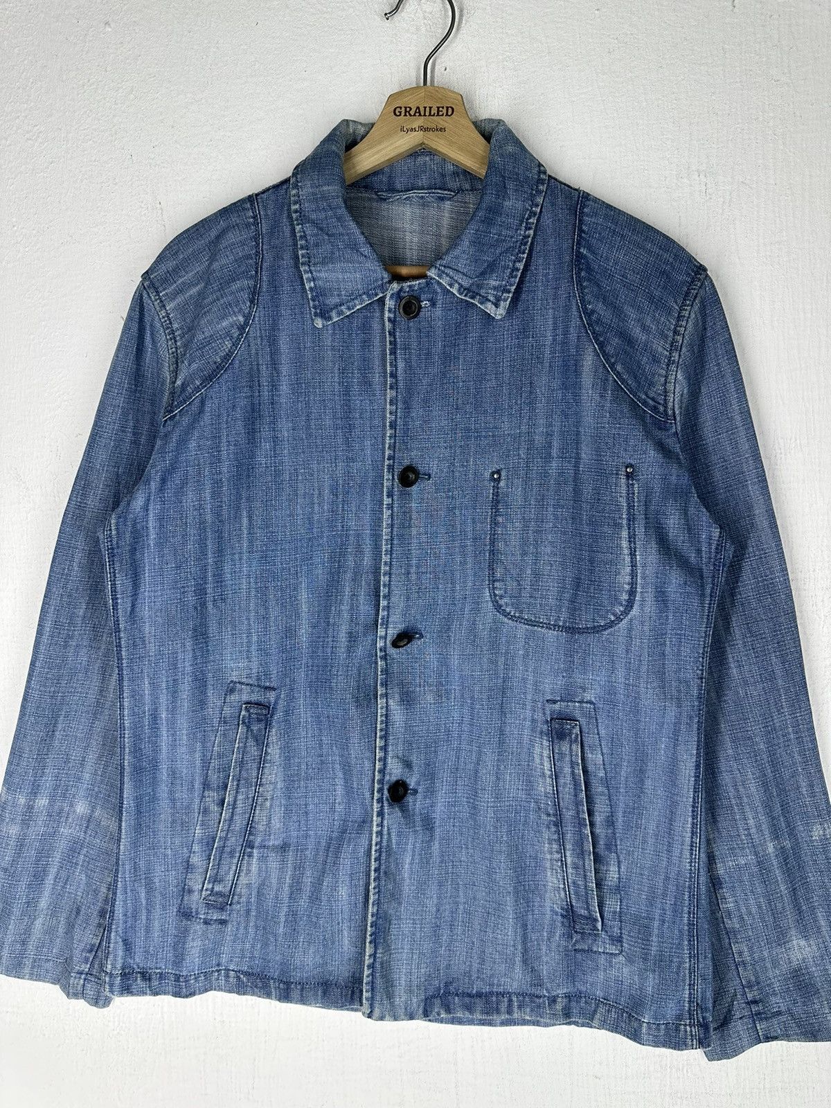 Jil Sander Vintage Jil Sander French Workwear Jacket Size US M / EU 48-50 / 2 - 6 Thumbnail