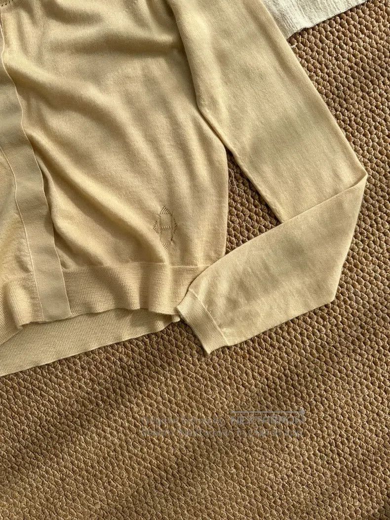 Hermes Hermes Round neck H openwork embroidery cashmere knit card Size M / US 6-8 / IT 42-44 - 3 Thumbnail