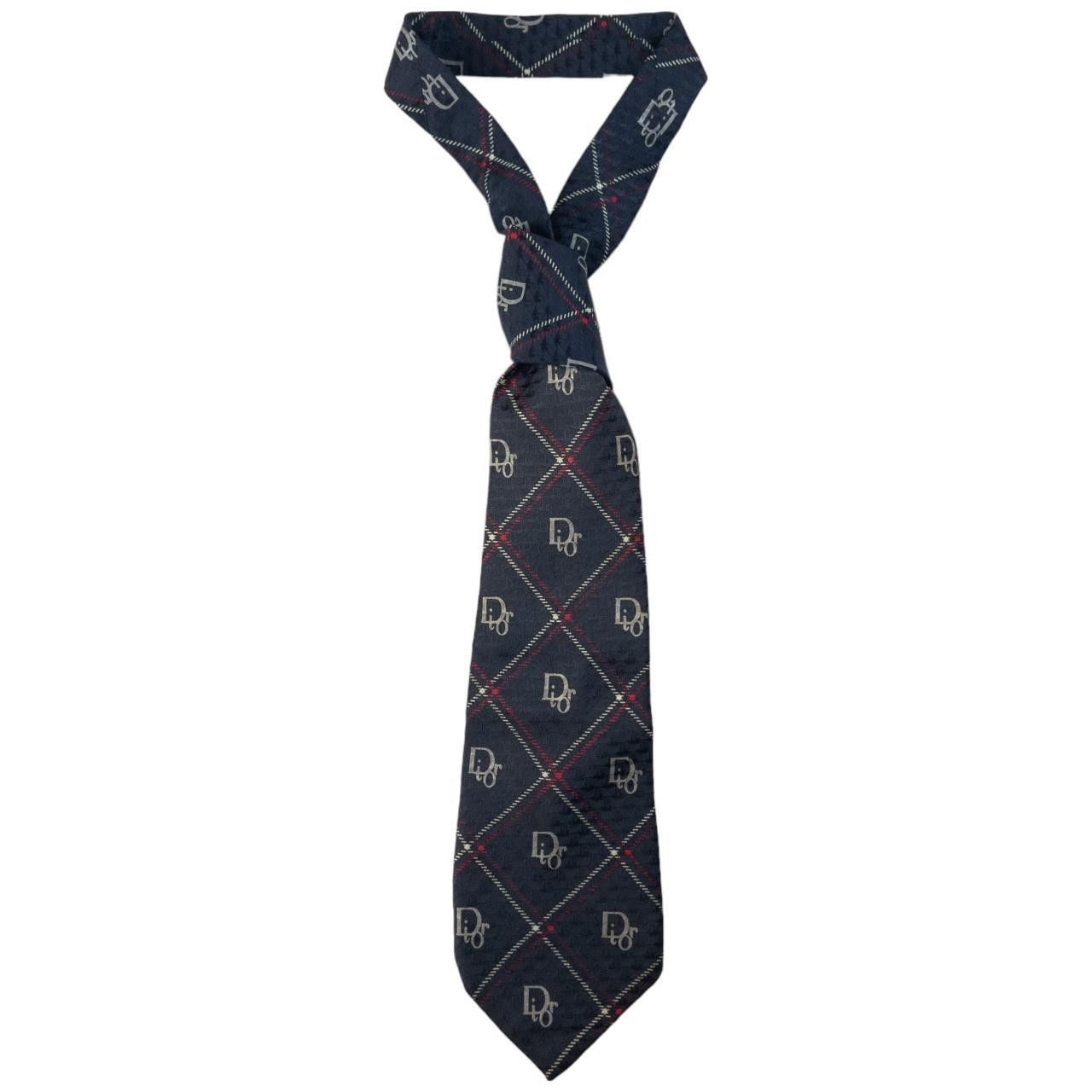 Dior Vintage Dior Monogram Silk Tie Size ONE SIZE - 1 Thumbnail