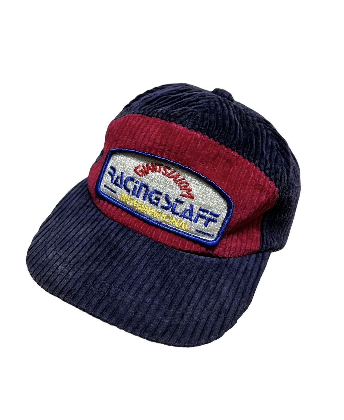 🔥Vintage Racing Team international Courdroy Cap Japan 90s