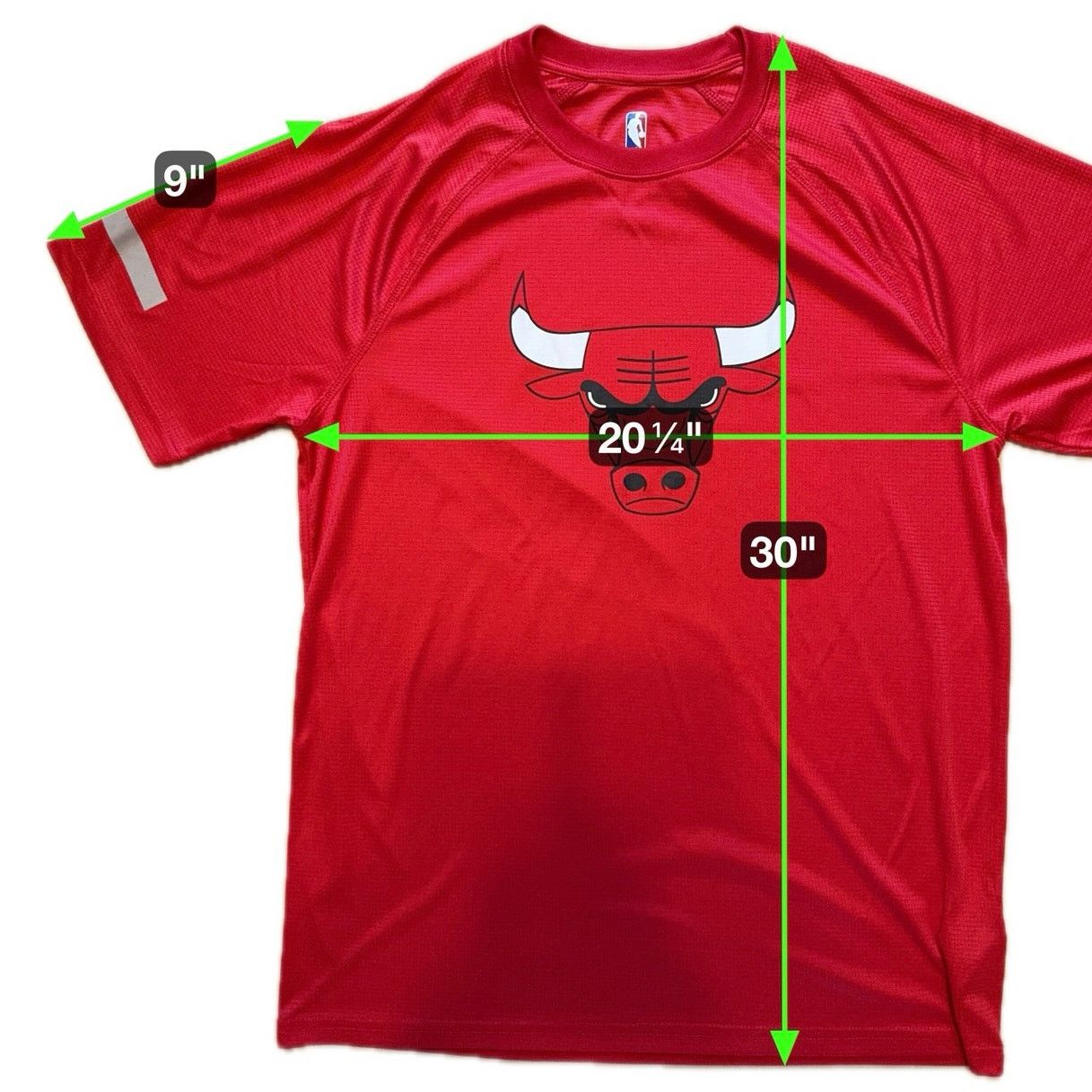 NBA Chicago Bulls NBA Red Logo Tee Shirt Mens Large Athletic Fit Size US L / EU 52-54 / 3 - 7 Thumbnail