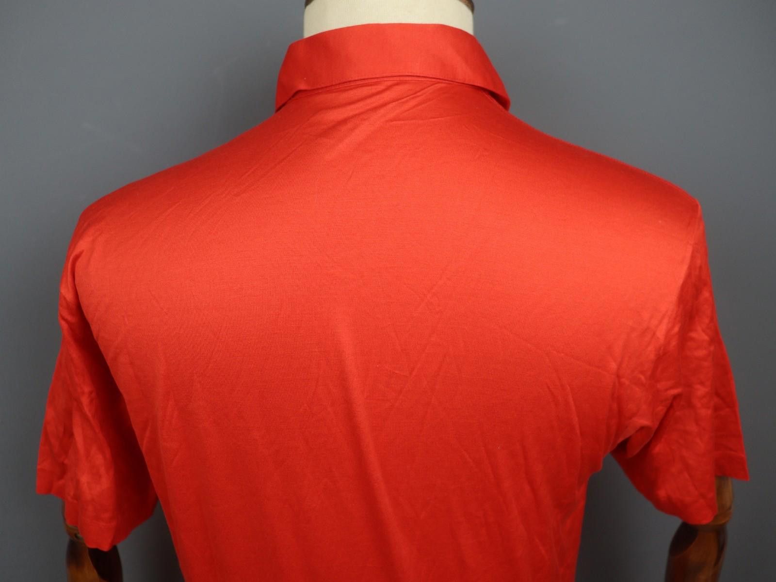 Givenchy Givenchy Red Cotton Collared Popover Polo Shirt Size L Size US L / EU 52-54 / 3 - 10 Thumbnail