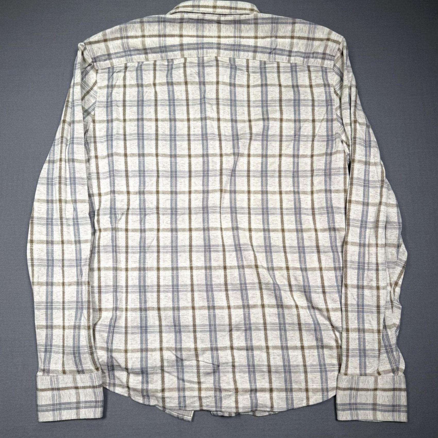 Faherty Faherty Shirt Mens Large Gray Plaid Long Sleeve Button-Up Flannel Supima Cotton Size US L / EU 52-54 / 3 - 5 Thumbnail