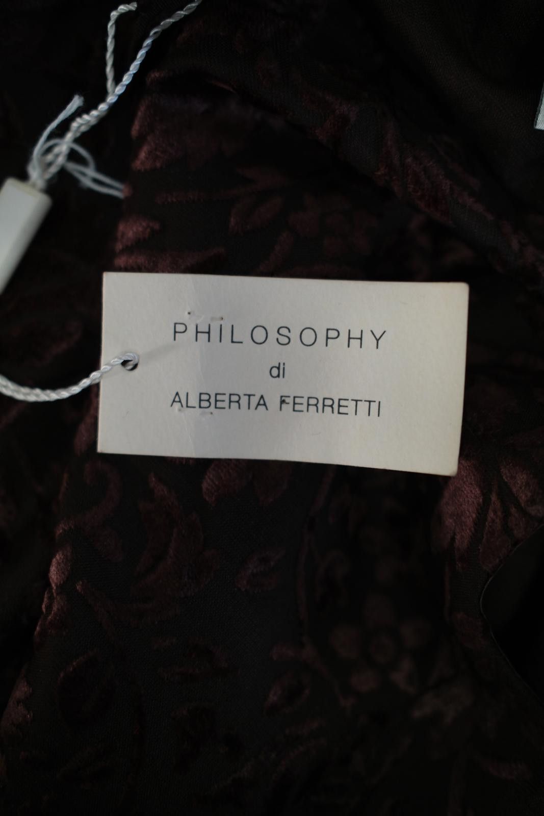 Other 00's Philosophy di Alberta Ferreti Velour Floral Button-Up Size XXS / US 00 / IT 34 - 6 Thumbnail