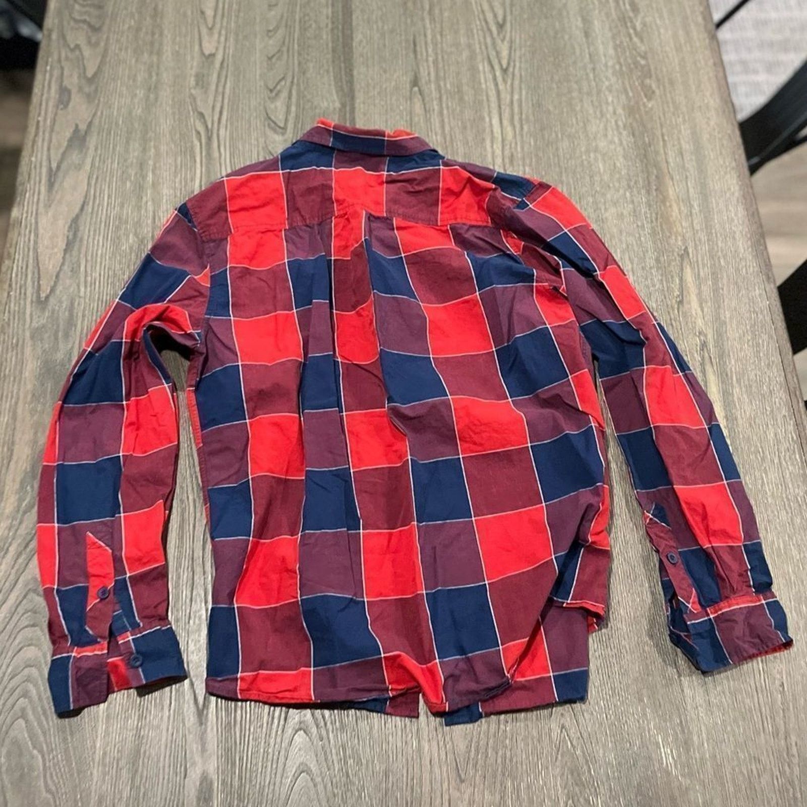 Vintage Warp and Weft Red Buffalo Plaid Button Front Shirt Size XL Size US XL / EU 56 / 4 - 4 Thumbnail