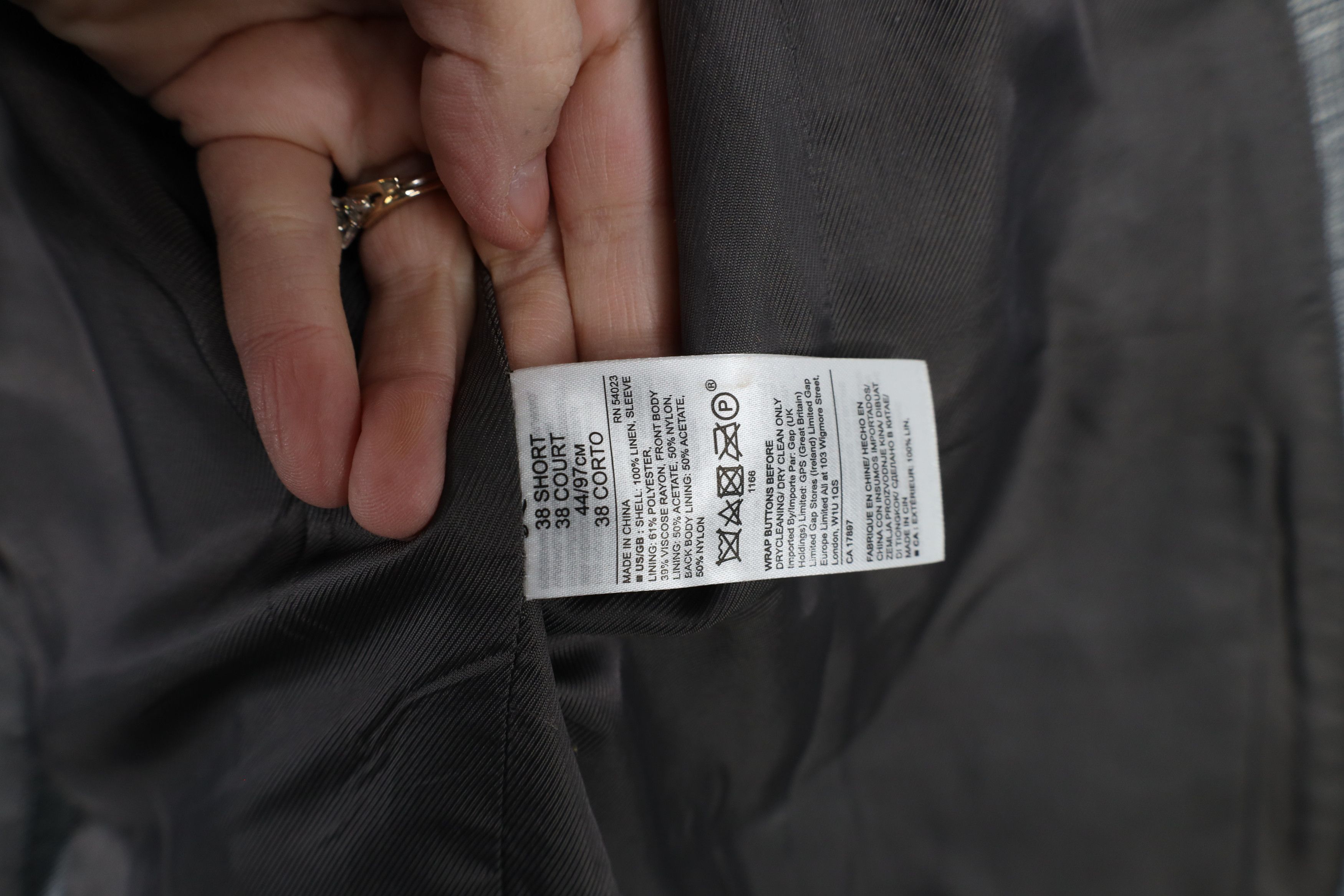Banana Republic × Vintage New Banana Republic 2 Button Blazer Suit Coat Jacket Gray Size US M / EU 48-50 / 2 - 12 Thumbnail