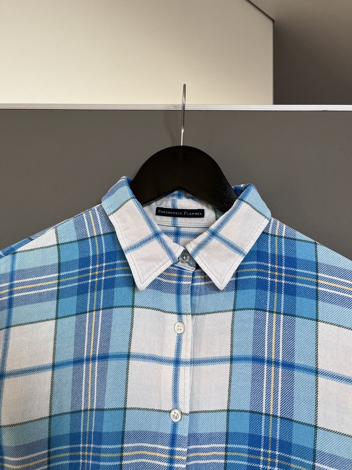 Portuguese Flannel Portuguese Flannel Blue Checkered Flannel Shirt Size S / US 4 / IT 40 - 2 Thumbnail