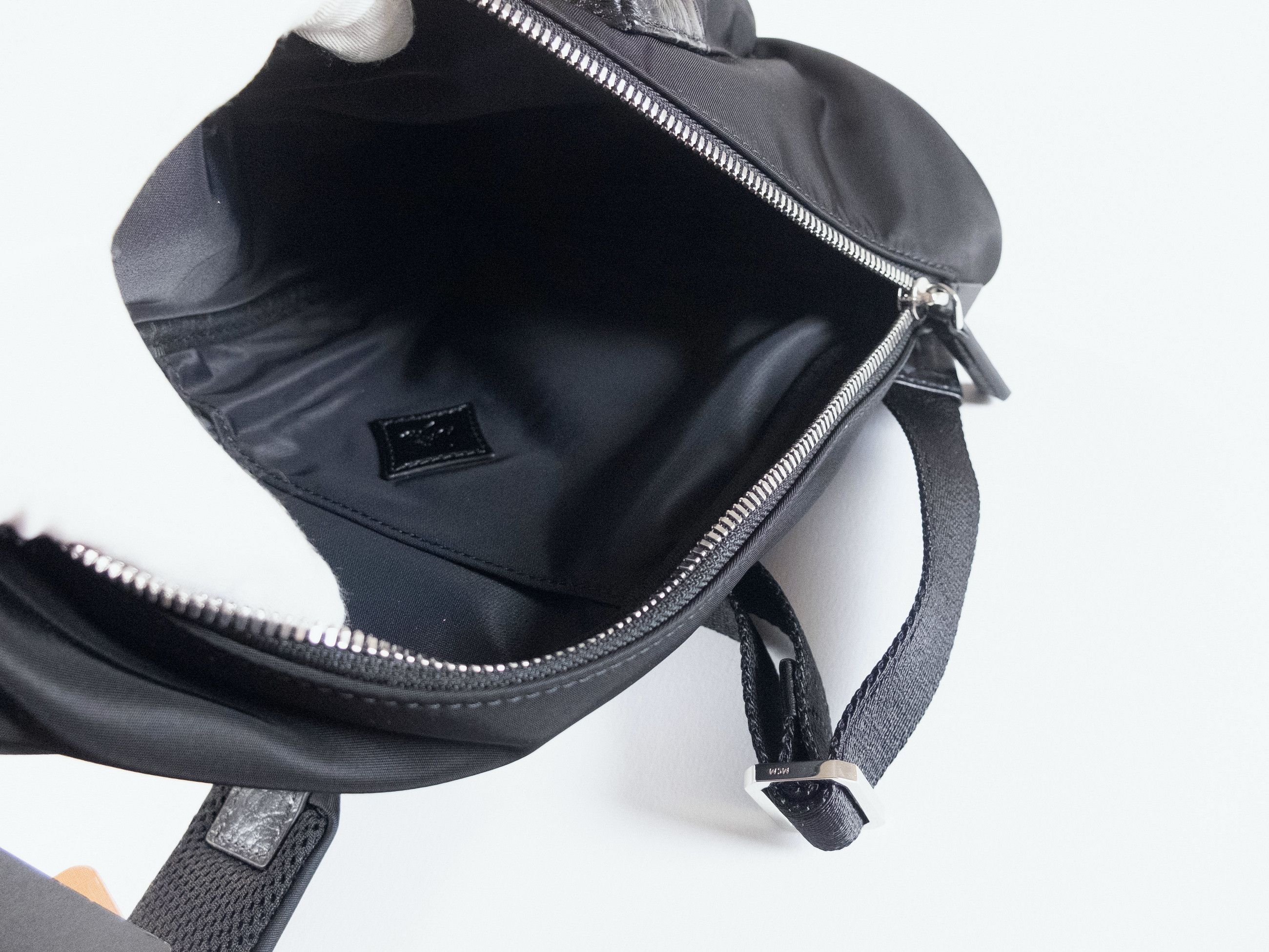 MCM MCM Medium Aren Sling black nylon & leather backpack Size ONE SIZE - 9 Thumbnail