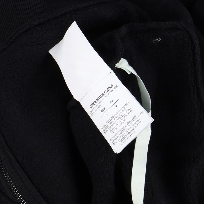 OffWhite Black Baggage Tape Arrows Zip Hoodie Grailed