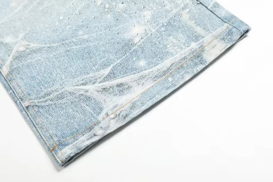 Jean Streetwear Baggy Rhinestone Loose Pants Jeans Size US 32 / EU 48 - 10 Thumbnail