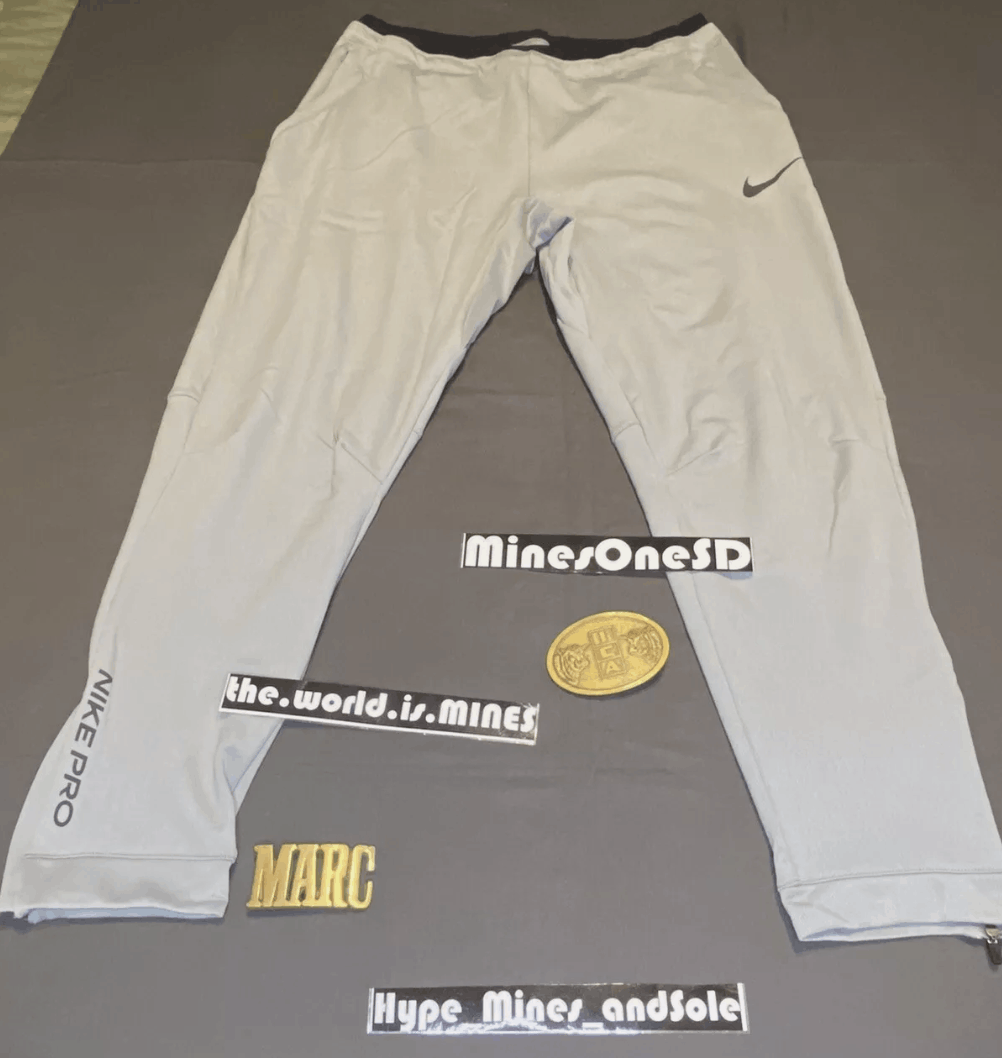 Nike NWT Men’s Nike Pro Fleece Training Pants - Gray - XL Size US 36 / EU 52 - 3 Thumbnail