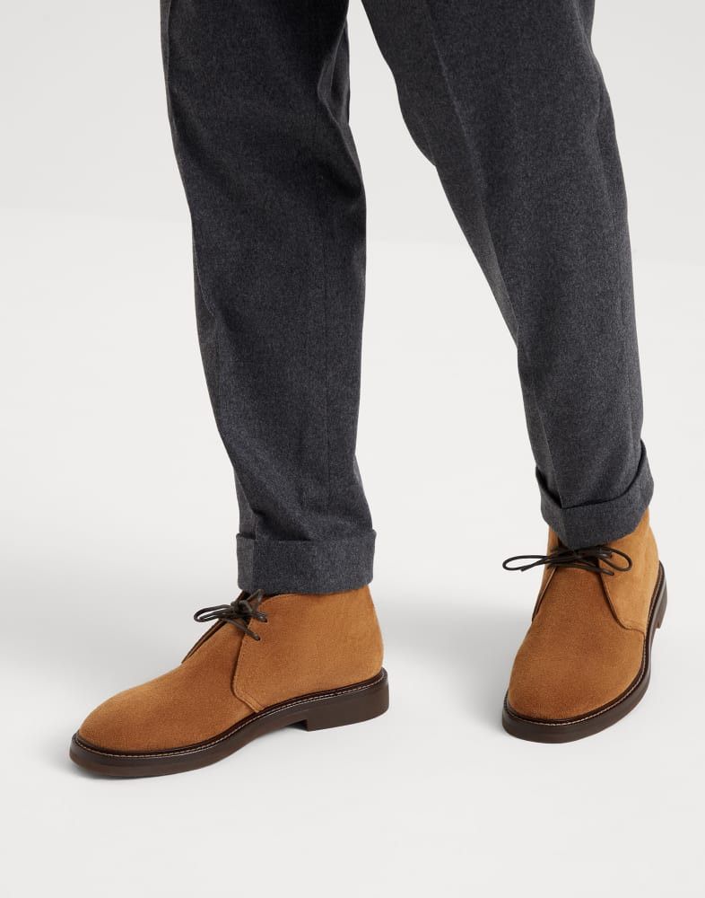 Brunello Cucinelli o1w1db10825 Pair Of Laced Shoes in Brown Size US 7 / EU 40 - 5 Thumbnail