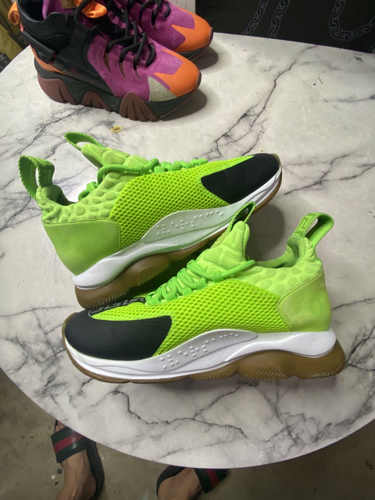 Versace Versace chain react neon green Size US 10 / EU 43 - 2 Thumbnail