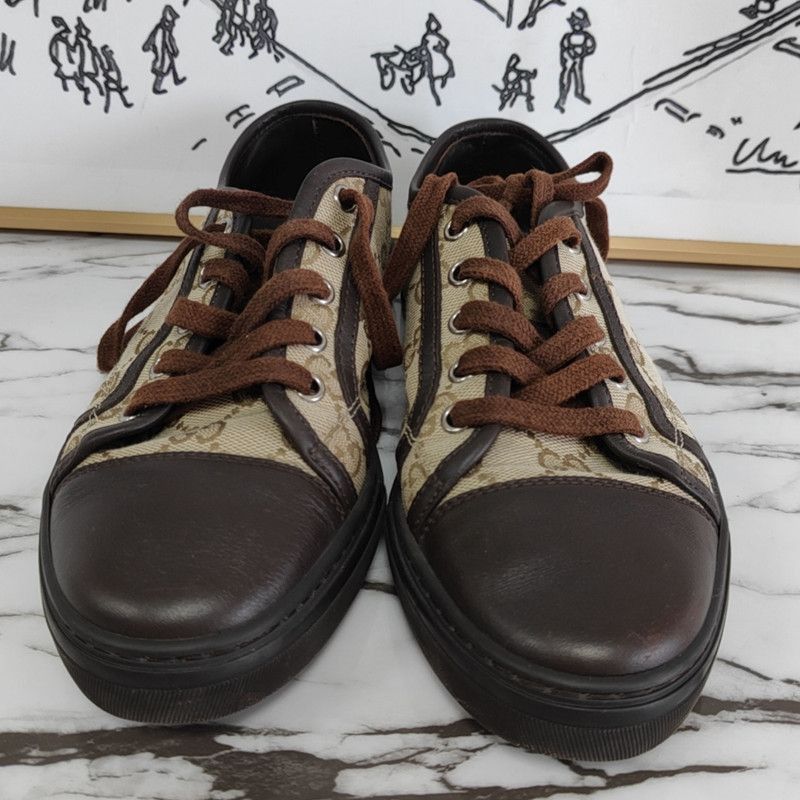 Gucci Gucci Brown Casual Sneakers for Everyday Wear Size US 6.5 / EU 39-40 - 2 Thumbnail