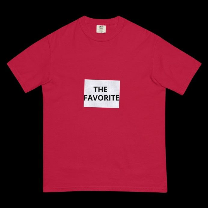 image of The Favorite Unisex Garment-Dyed Heavyweight T-Shirt in Red, Men's (Size Medium)