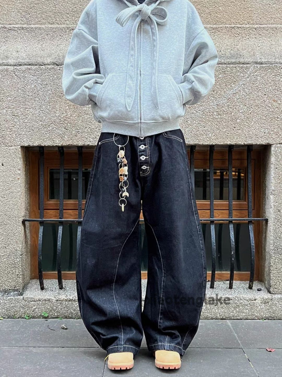 Designer × Jean × Vintage utility skate hiphop patchwork yuppie loose baggy jeans Size US 30 / EU 46 - 5 Thumbnail