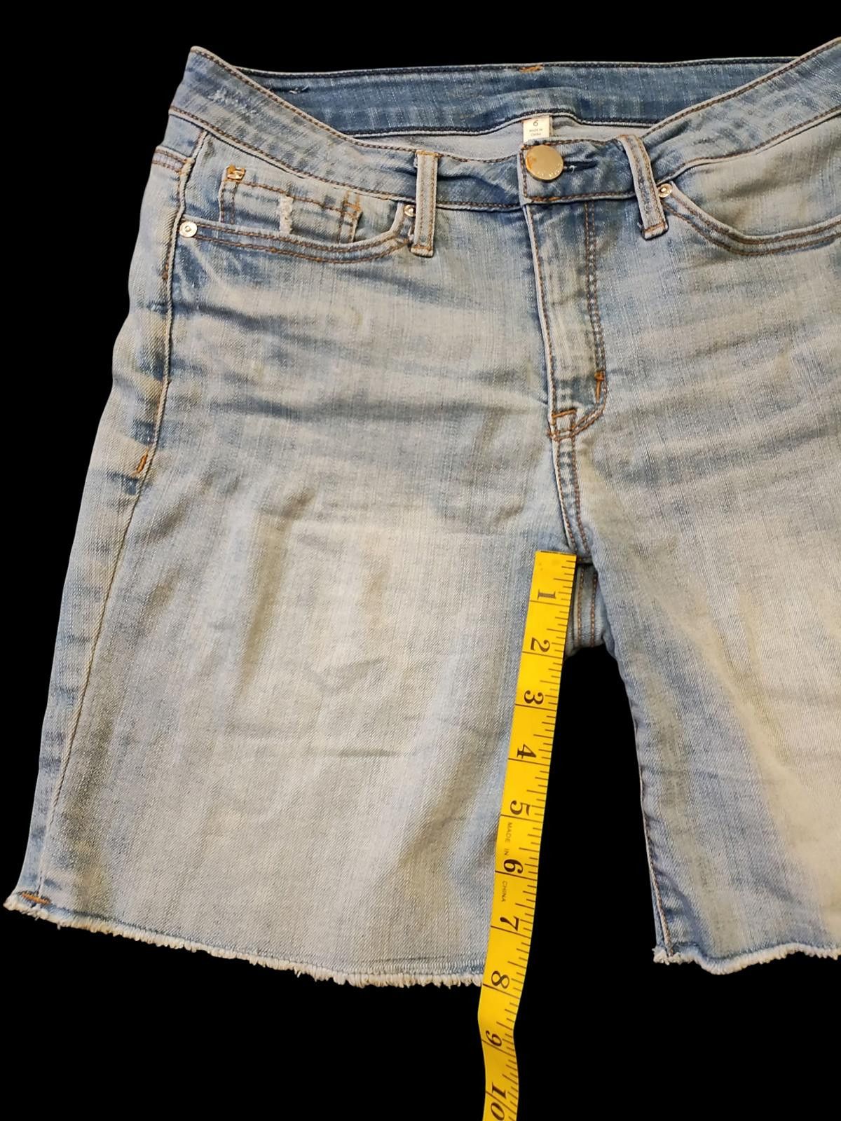 Seven 7 Seven7 Stylish Blue Denim Shorts - Size 6 Size 28" / US 6 / IT 42 - 7 Thumbnail