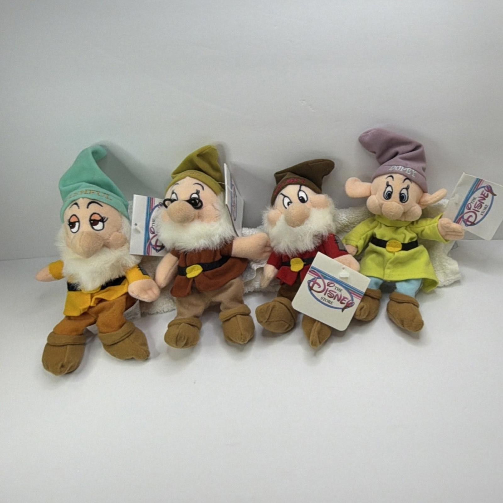 Disney Disney Seven Dwarfs Bashful Doc Grumpy Dopey Plush Set 2011 Size ONE SIZE - 1 Thumbnail