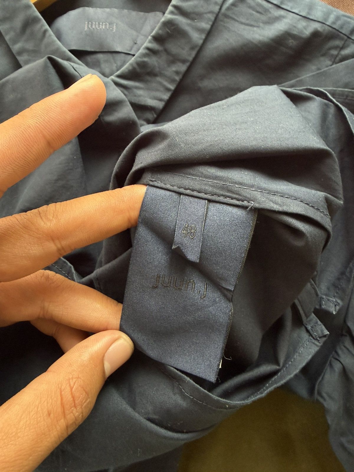 Juun.J juun.j shirt button slim fit navy Size US M / EU 48-50 / 2 - 5 Thumbnail
