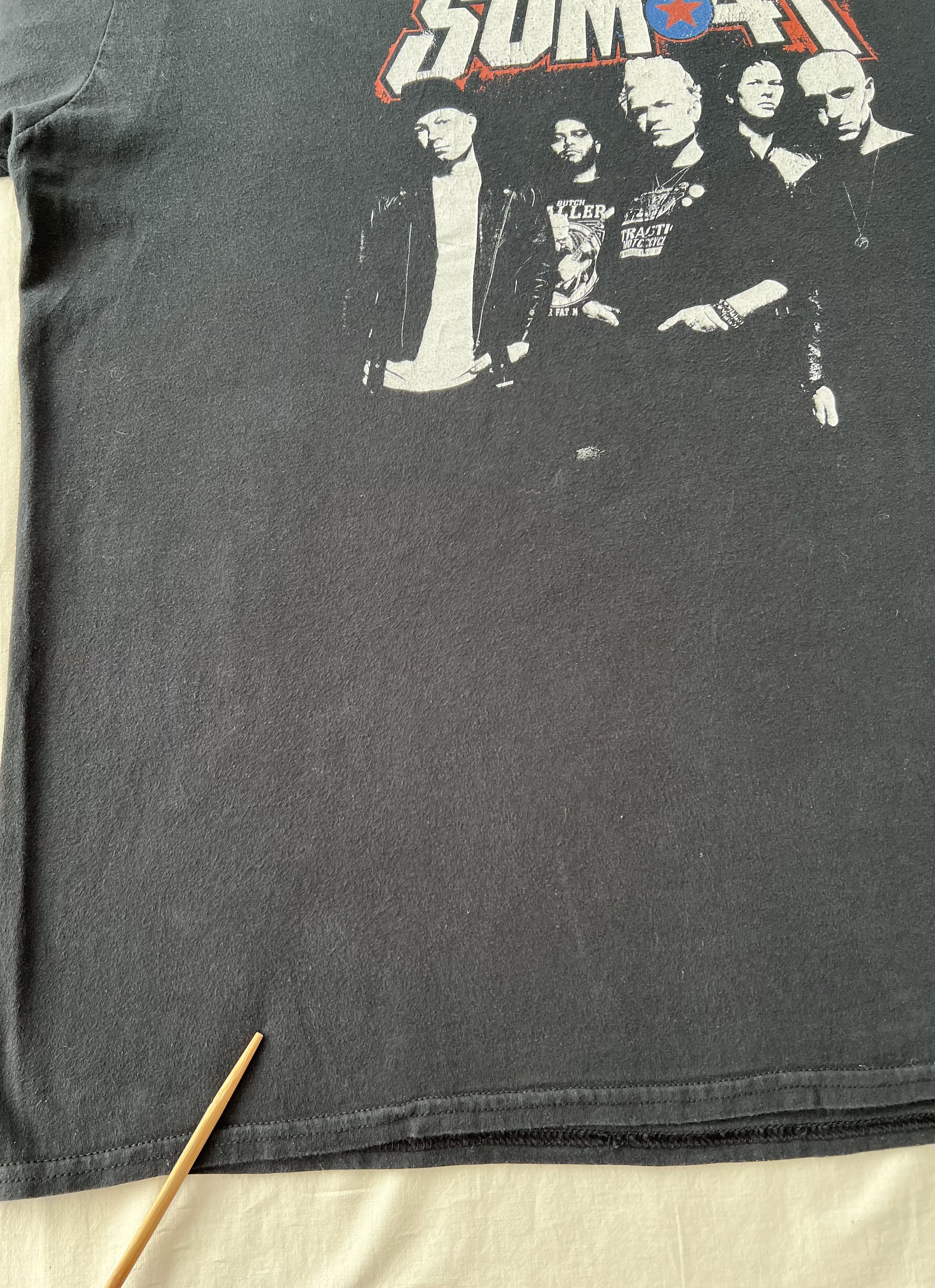 Band Tees Vintage 2000s Sum 41 Pop Punk Band Black T-shirt Size US XXL / EU 58 / 5 - 7 Thumbnail