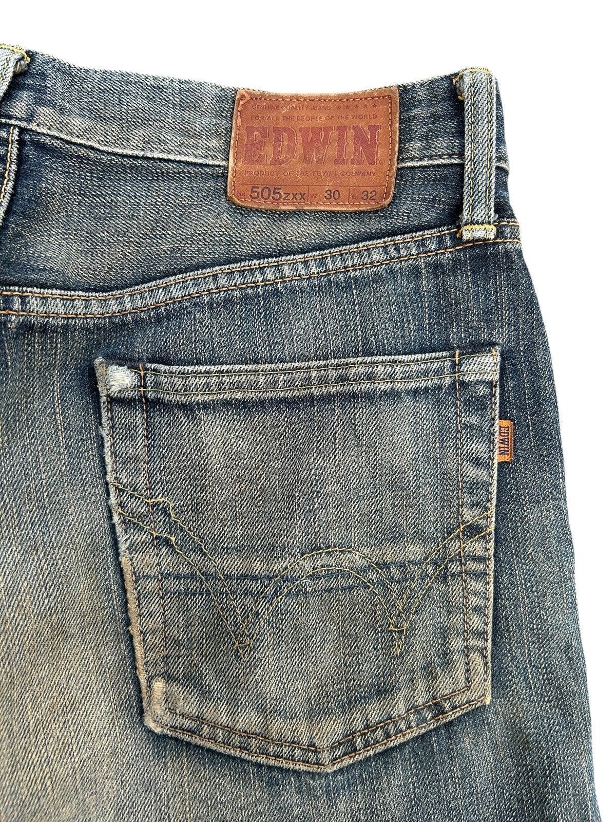Kapital Vintage Edwin 505ZXX Selvedge Rusty Distressed Denim Jeans Size US 31 - 13 Thumbnail