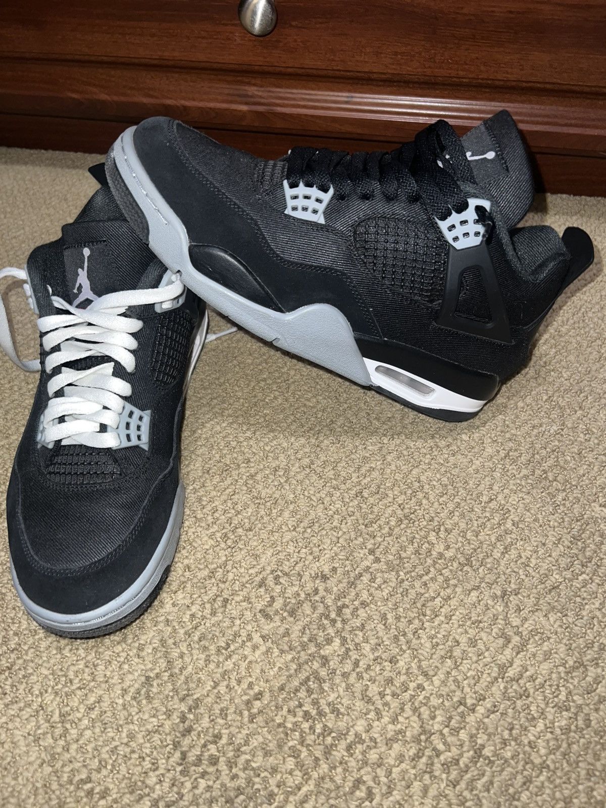 Jordan Brand Jordan 4 Black canvas Size US 9 / EU 42 - 3 Thumbnail