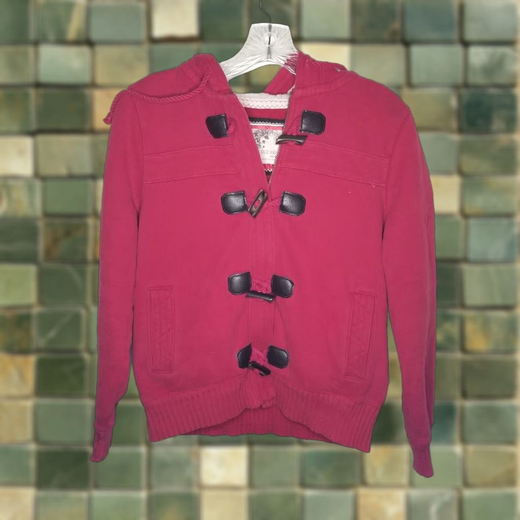 Old Navy OLD NAVY Womens Red Full Zip Long Sleeve Hoodie M Activewear Size M / US 6-8 / IT 42-44 - 1 Thumbnail