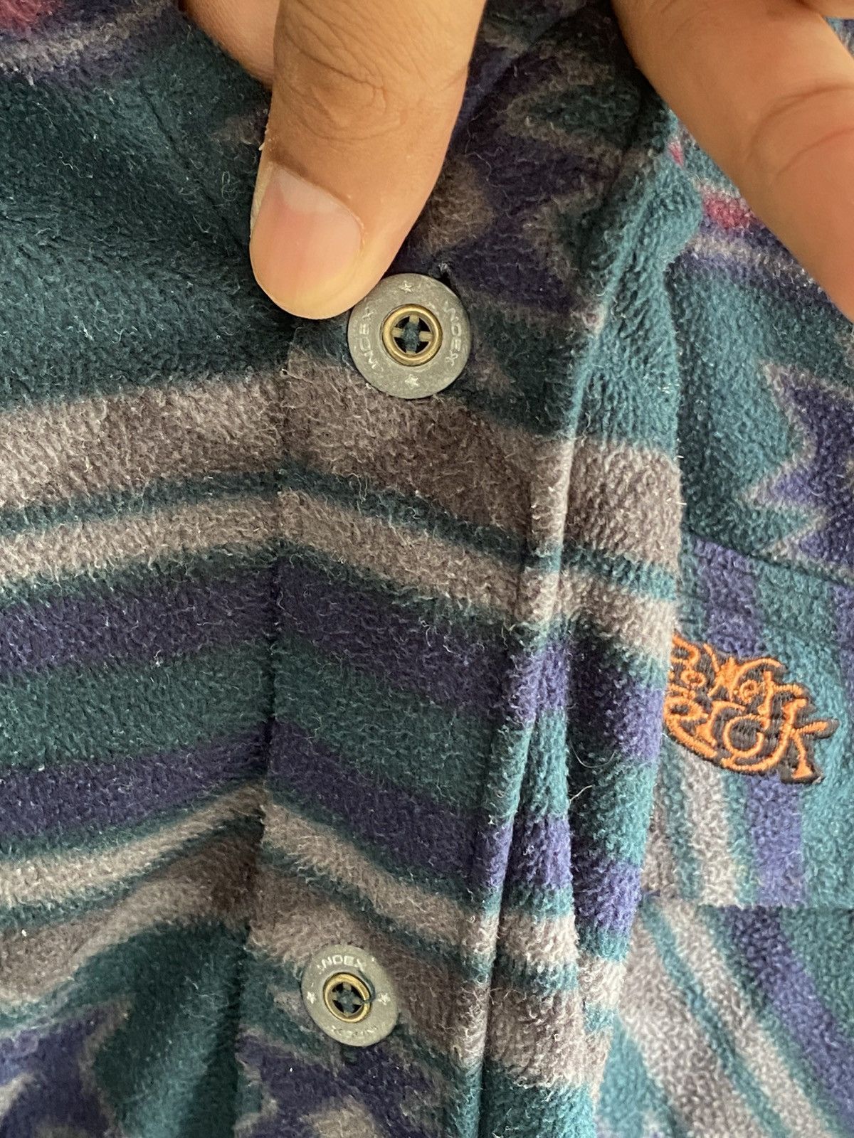 Japanese Brand Vintage 90s Aztez Navajo Power Trick Shirt Button Size US L / EU 52-54 / 3 - 7 Thumbnail