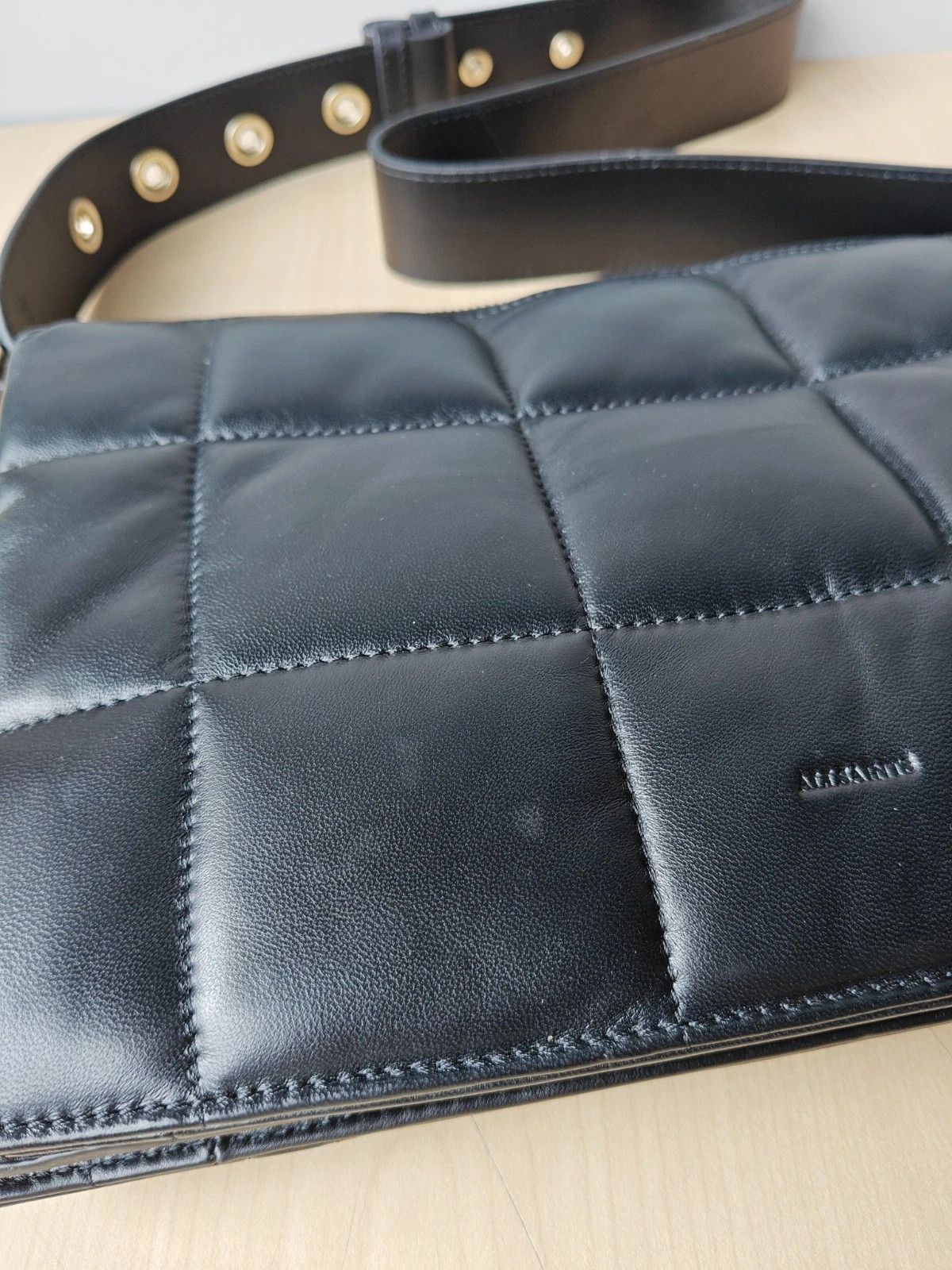 Allsaints ALLSAINTS Sheringham Leather Quilted Shoulder Bag FTP - 8212 Size ONE SIZE - 13 Thumbnail