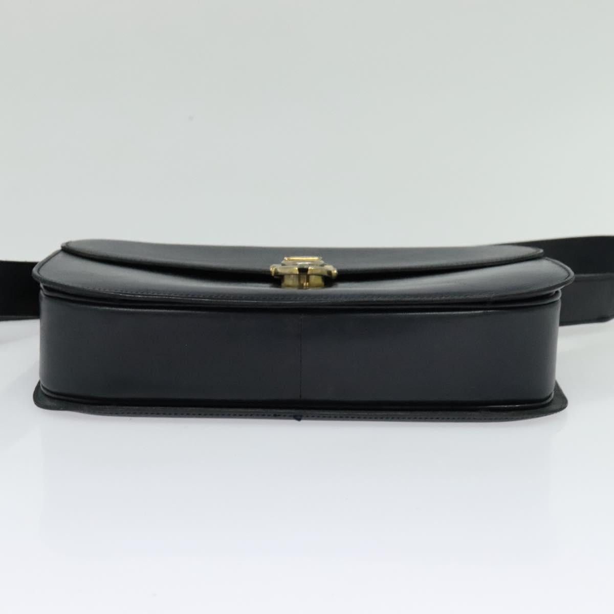 Celine CELINE Shoulder Bag Leather Navy Gold Size ONE SIZE - 9 Thumbnail