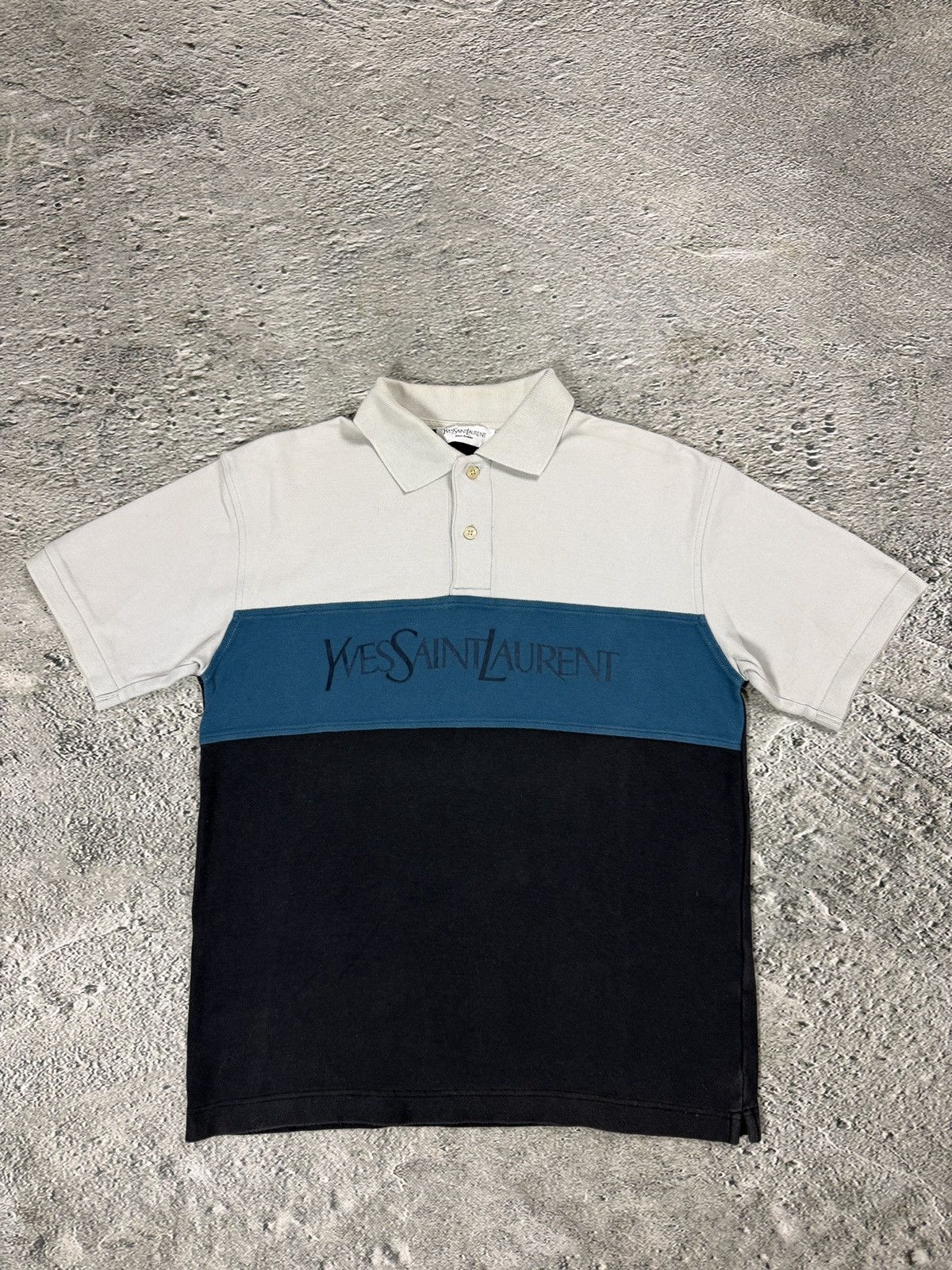 Yves Saint Laurent Yves Saint Laurent polo big logo T-shirt vintage Size US M / EU 48-50 / 2 - 1 Thumbnail