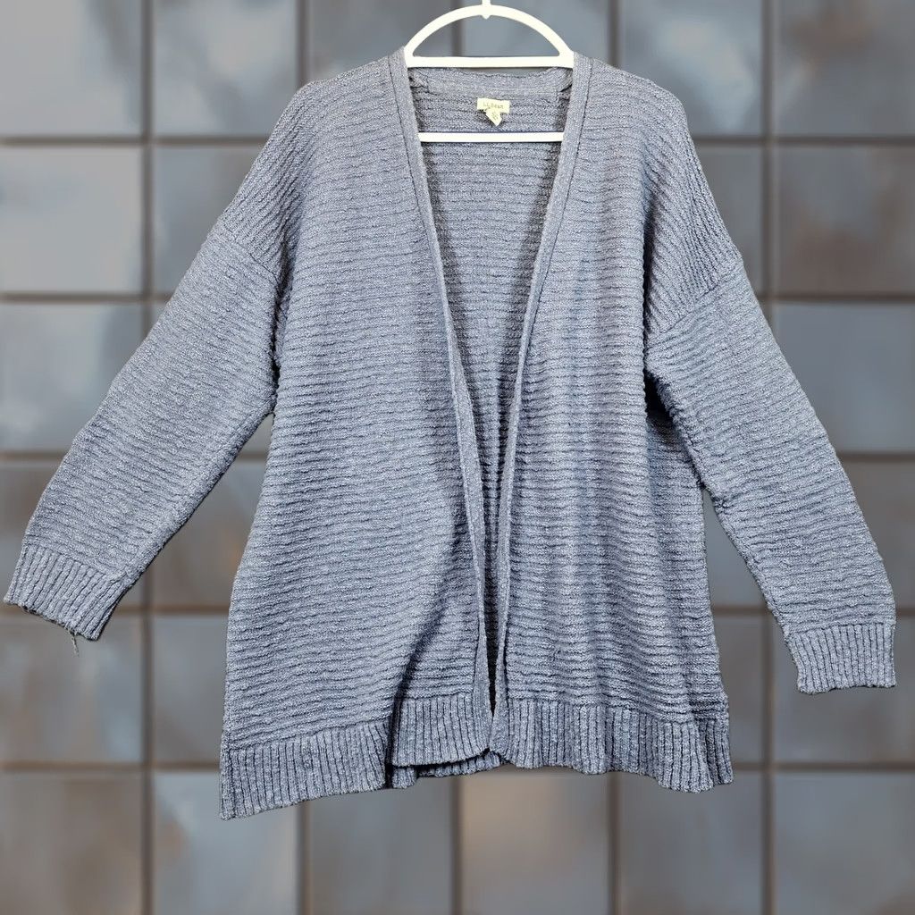 Vintage VINTAGE LL Bean Cardigan Open Front 1X Plus Womens Cotton Blue Casual Sweater Long Sleeve 100% Cotton Size XL / US 12-14 / IT 48-50 - 1 Thumbnail
