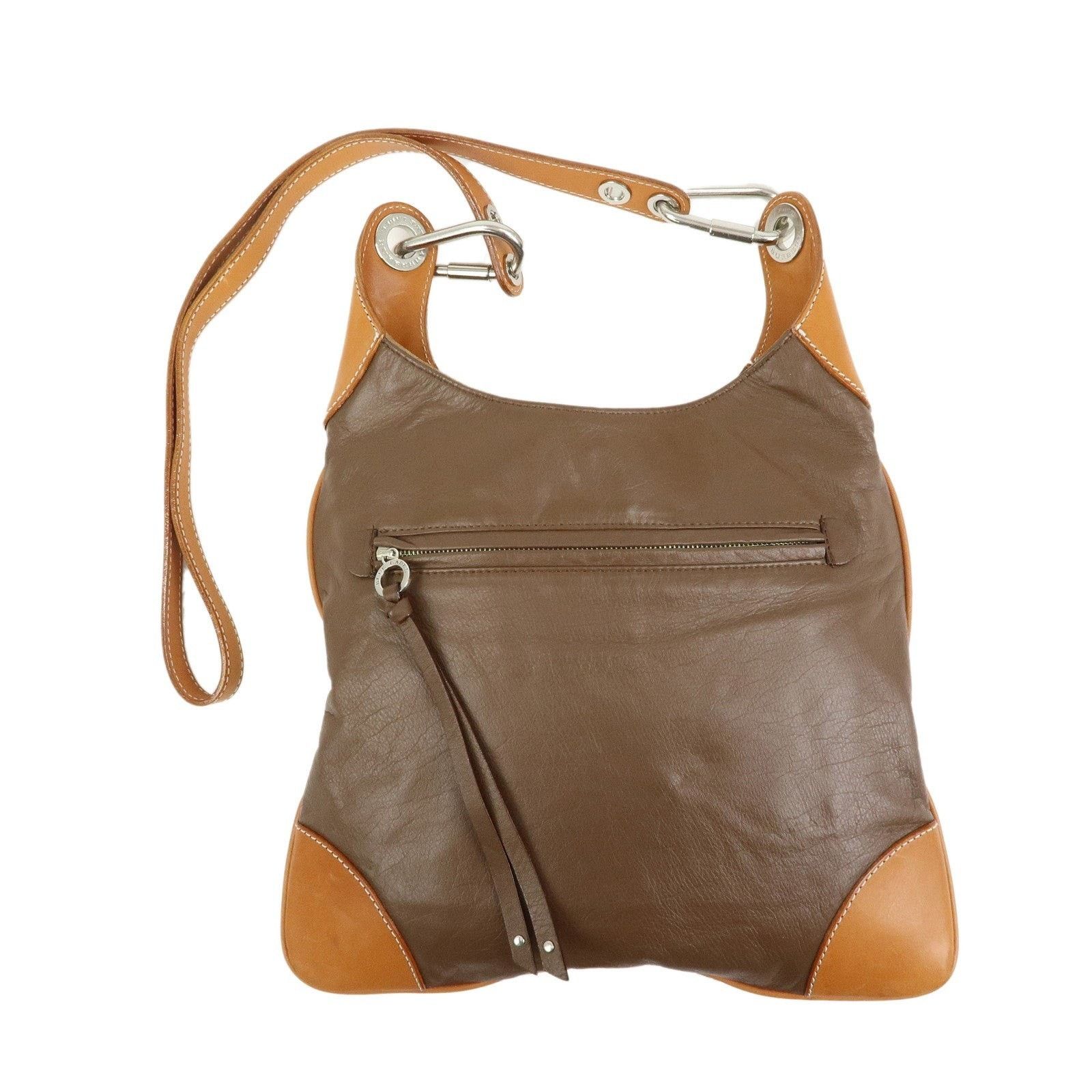 Burberry Burberry Blue Label Suede Leather Shoulder Bag Brown Size ONE SIZE - 1 Thumbnail