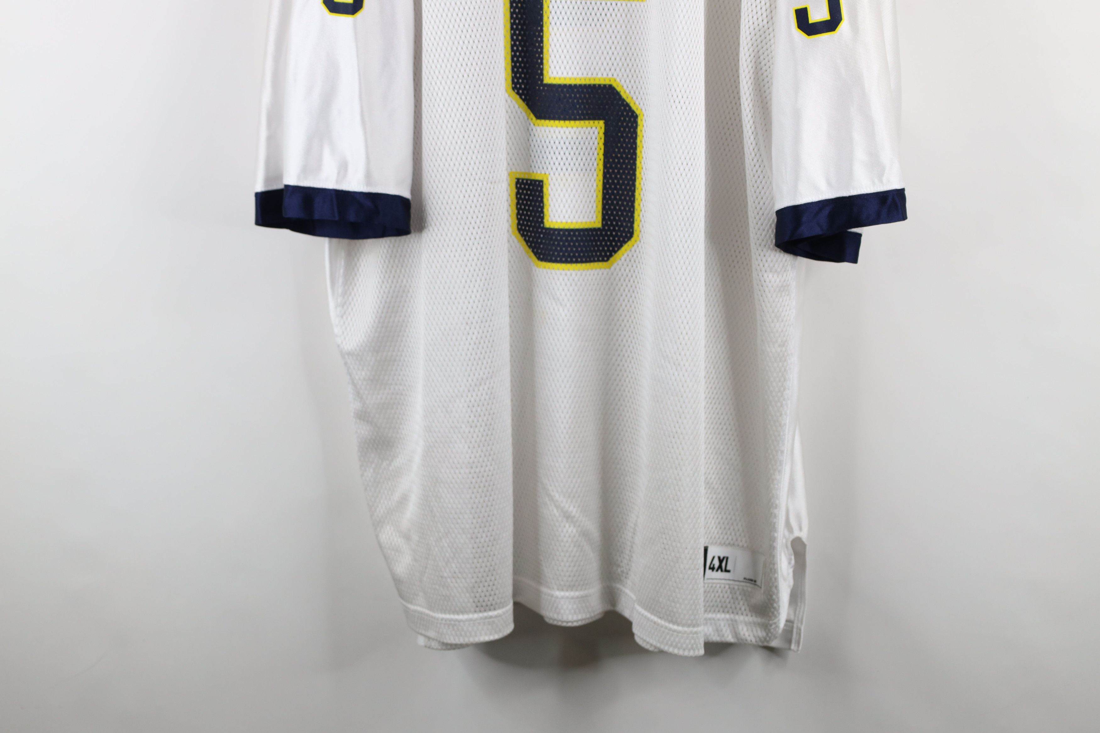 Adidas × Vintage Vintage Adidas University of Michigan Jersey White #5 Size US XXL / EU 58 / 5 - 3 Thumbnail