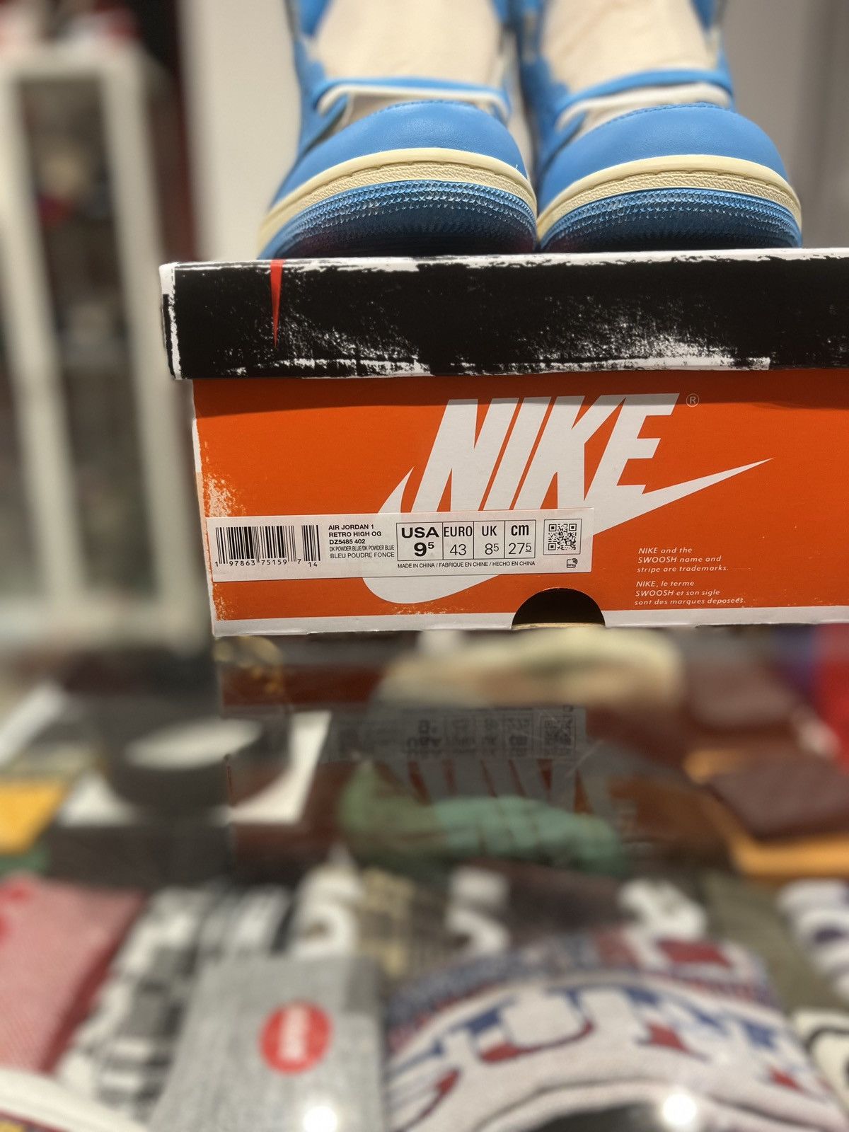 Jordan Brand Jordan 1 High OG UNC Reimagined Size: 9.5 Size US 9.5 / EU 42-43 - 7 Thumbnail