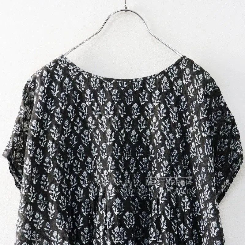 Maison Kitsune Maison de Soil Gray Floral Blouse. Size S / US 4 / IT 40 - 3 Thumbnail
