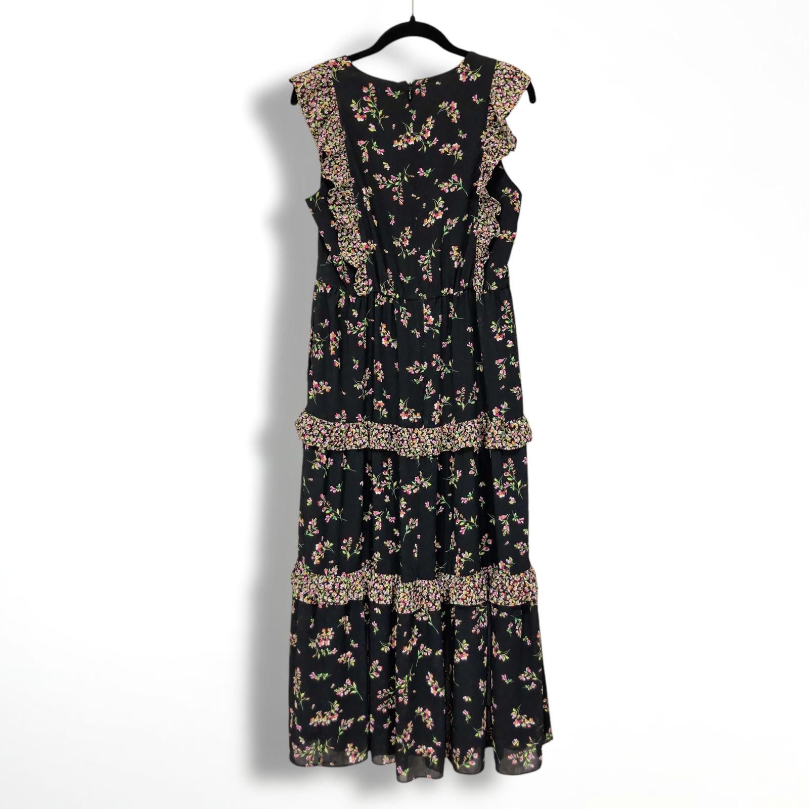 J.Crew J.Crew Floral Ruffle Maxi Dress Size S / US 4 / IT 40 - 5 Thumbnail