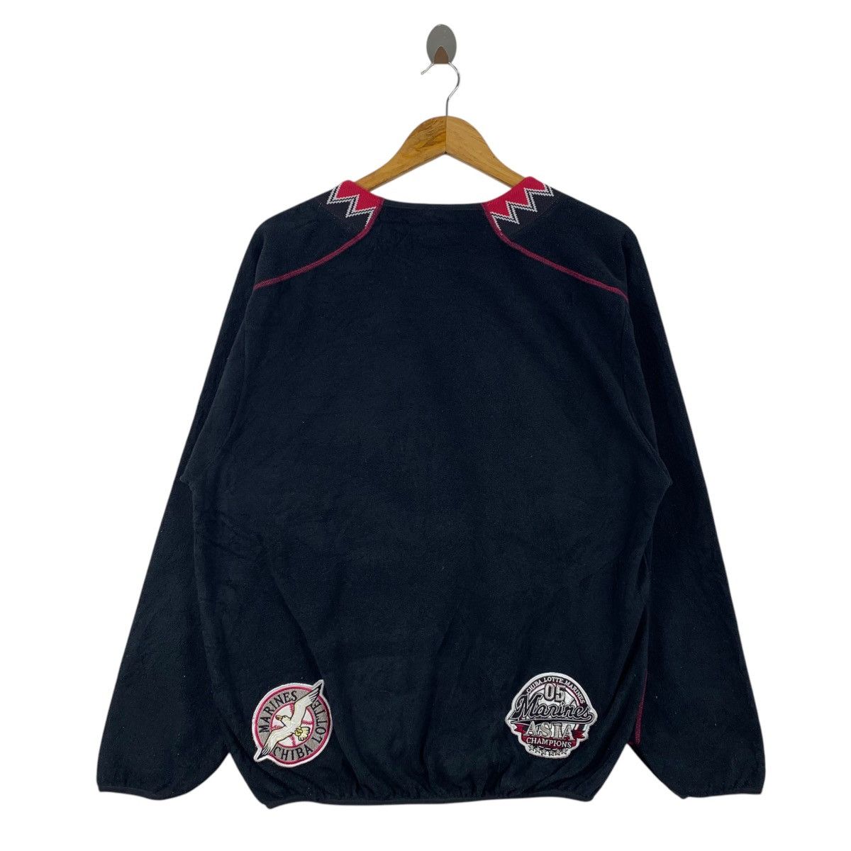 Descente DESCENTE Marine Chiba Lotte Japanese Basebal Team Sweatshirt Size US M / EU 48-50 / 2 - 2 Thumbnail