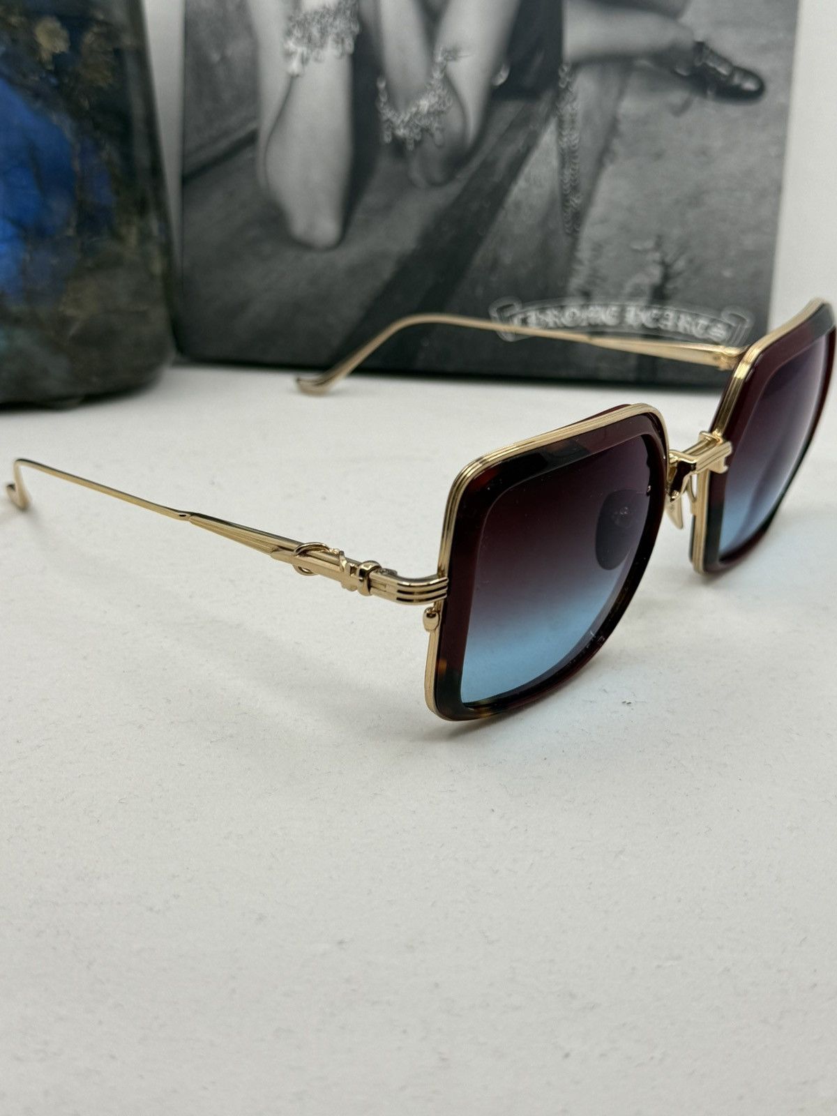 Chrome Hearts Chrome Hearts Blue Job Burgundy with Gold Size ONE SIZE - 3 Thumbnail