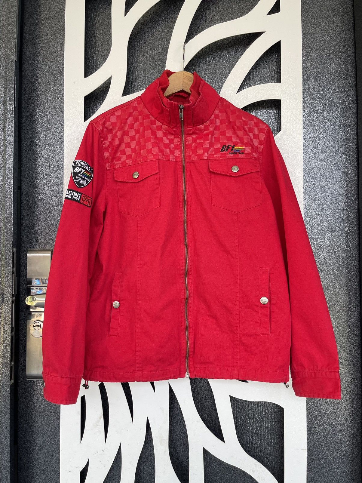 image of Formula 1 Racing Team Grand Prix Jacket in Red, Men's (Size Medium)