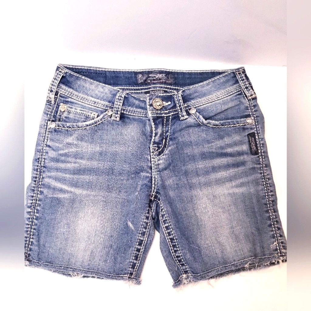 Silver Jeans Co. Silver Jeans Dawson Short Denim Shorts Size 25 Size 25" / US 0 / IT 36 - 1 Thumbnail