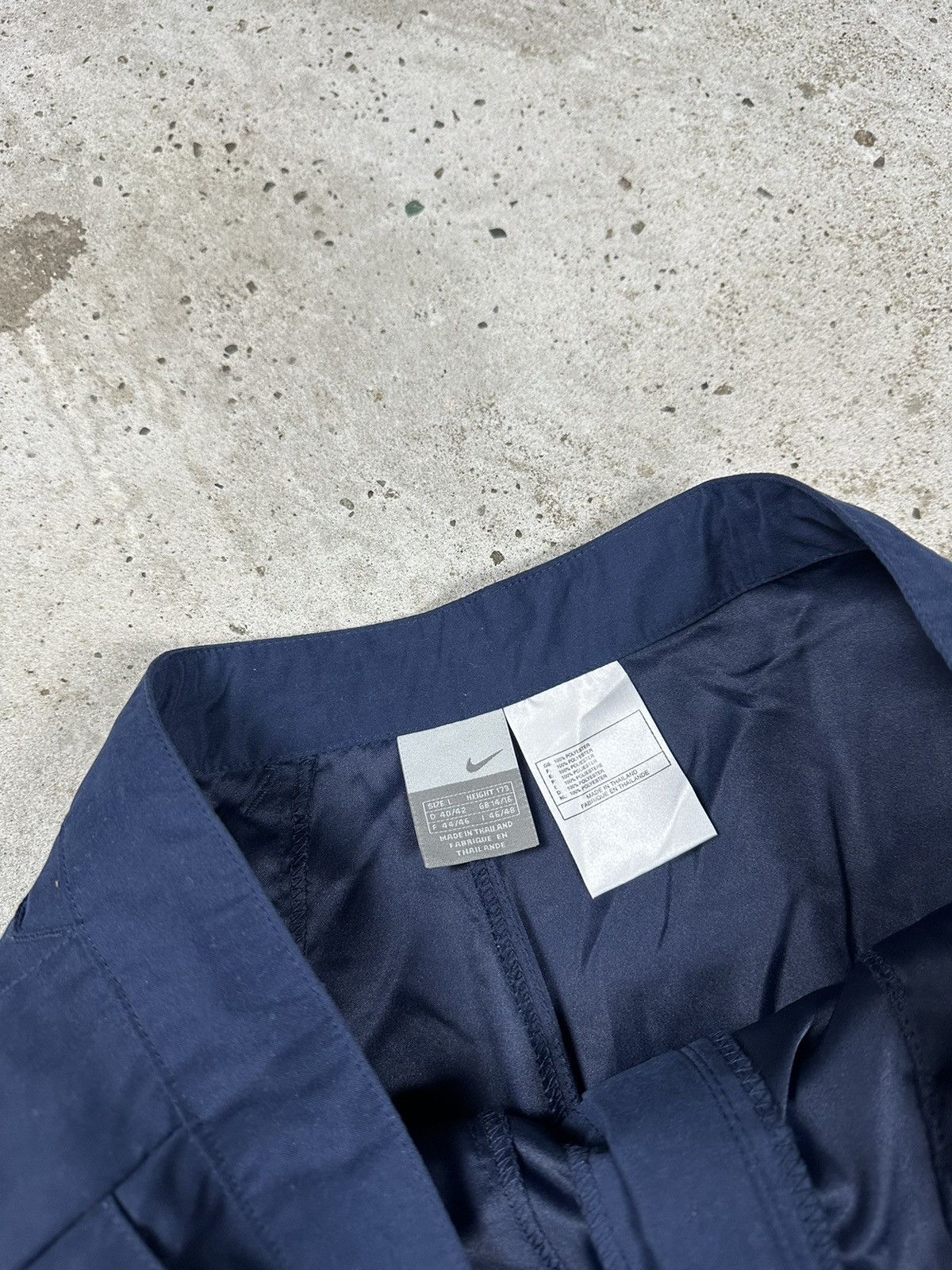 Vintage Y2K Nike Baggy Track Pants Navy Swoosh