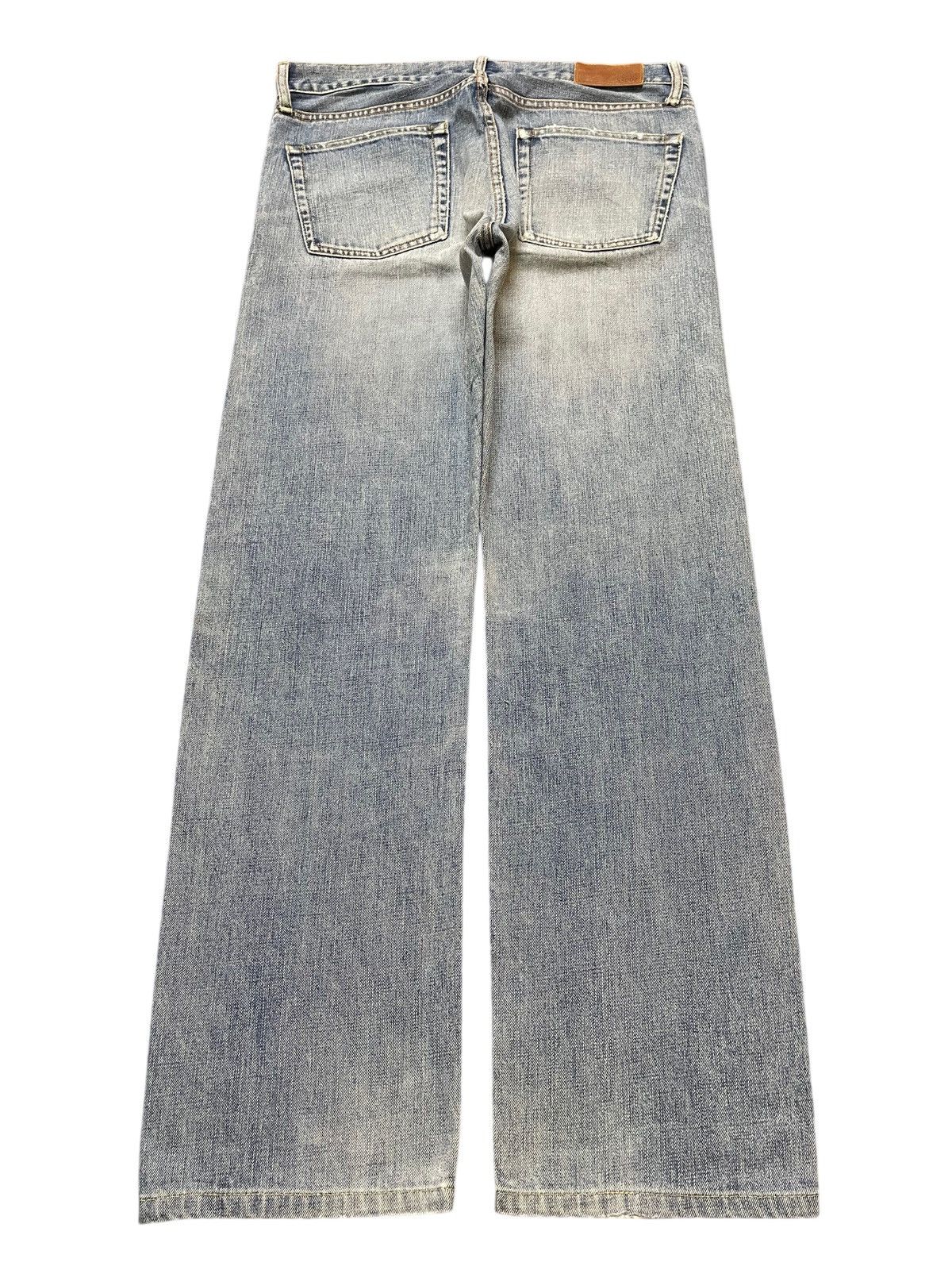 Uniqlo Vintage Japan Uniqlo Blue Faded Wash Whiskers Style Loose Size US 34 / EU 50 - 2 Thumbnail