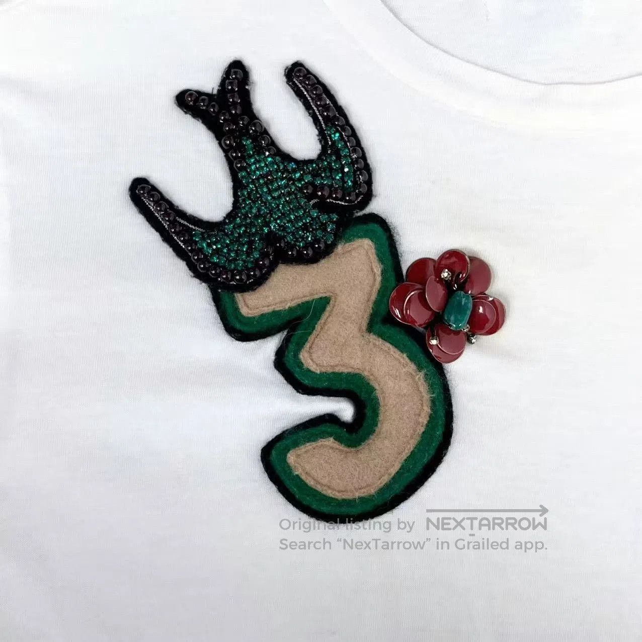 Miu Miu Miu Miu White Short Sleeve Logo Top. Size S / US 4 / IT 40 - 4 Thumbnail