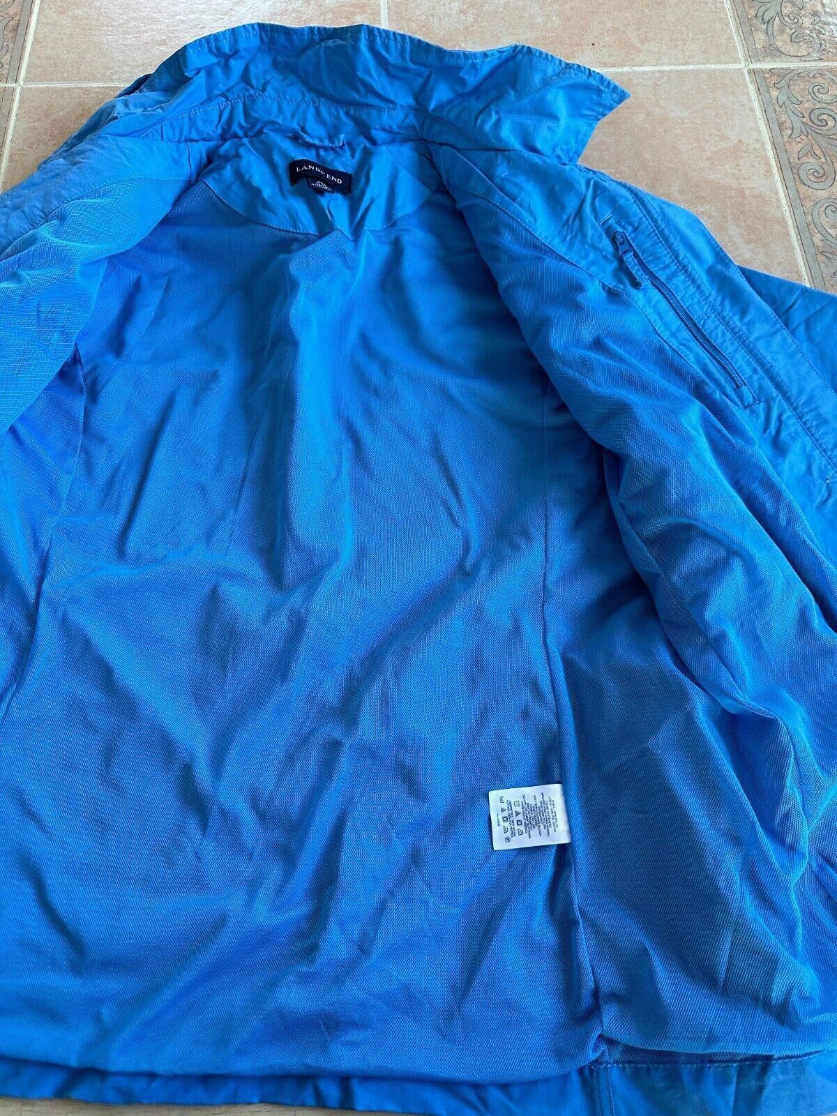 Lands' End Lands' End Blue Rain Jacket Women sz M /10-12 Size M / US 6-8 / IT 42-44 - 5 Thumbnail