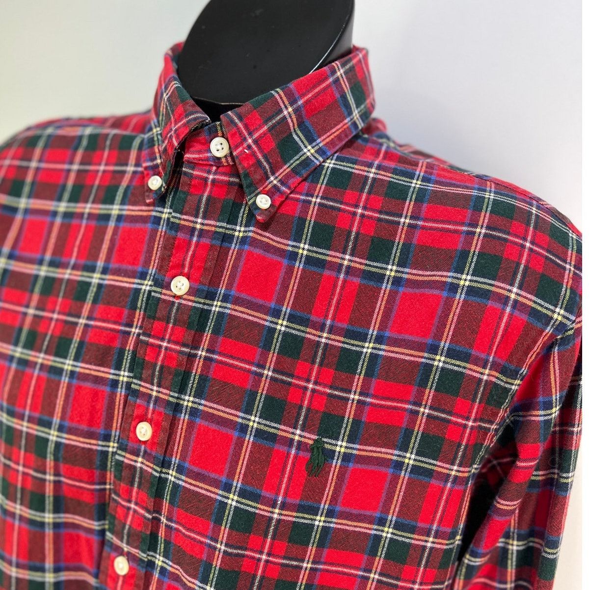 Ralph Lauren Ralph Lauren Red Plaid Cotton Button Down Shirt Size US L / EU 52-54 / 3 - 2 Thumbnail