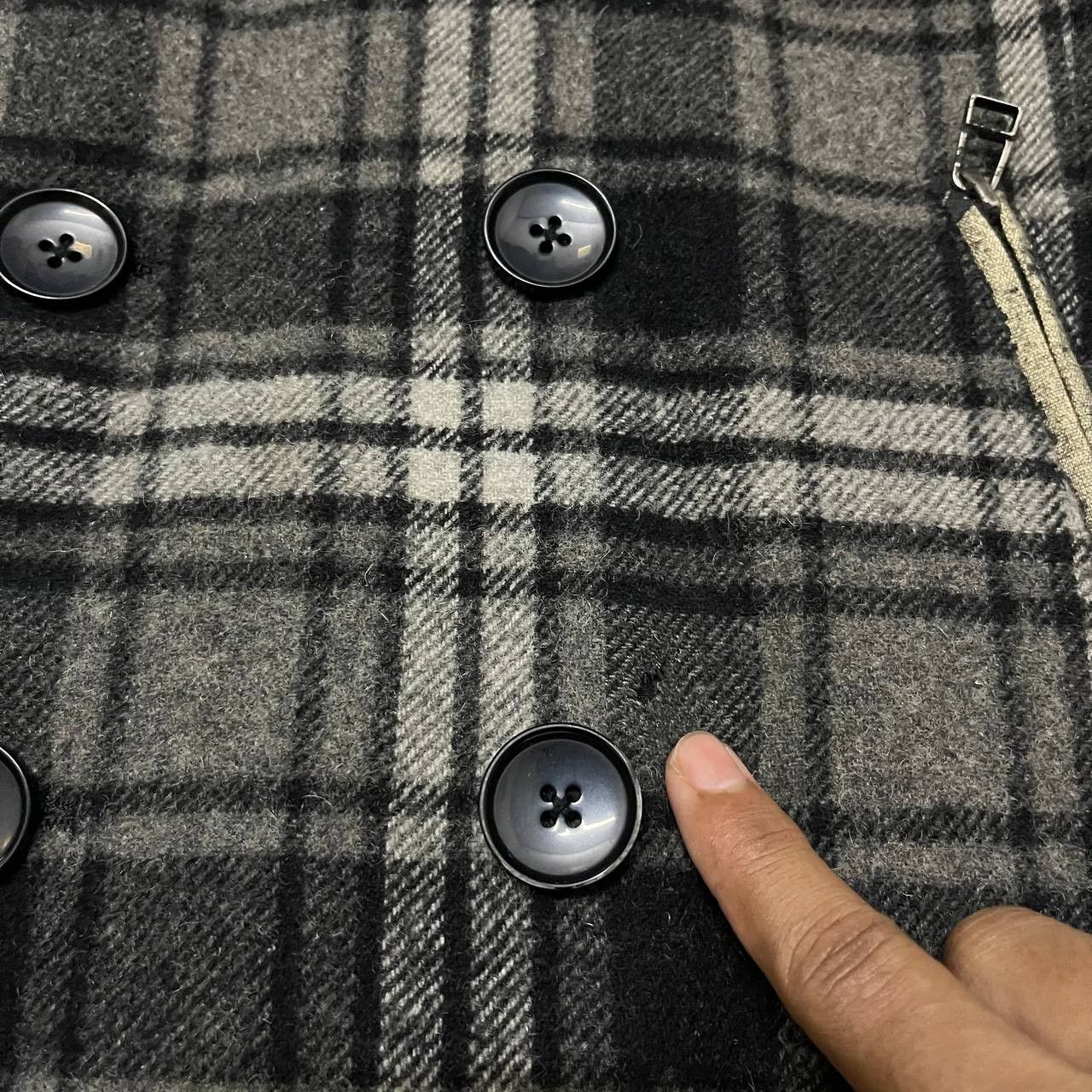 semanticdesign Semantic Design Plaid Wool Hooded Coat Size US M / EU 48-50 / 2 - 7 Thumbnail