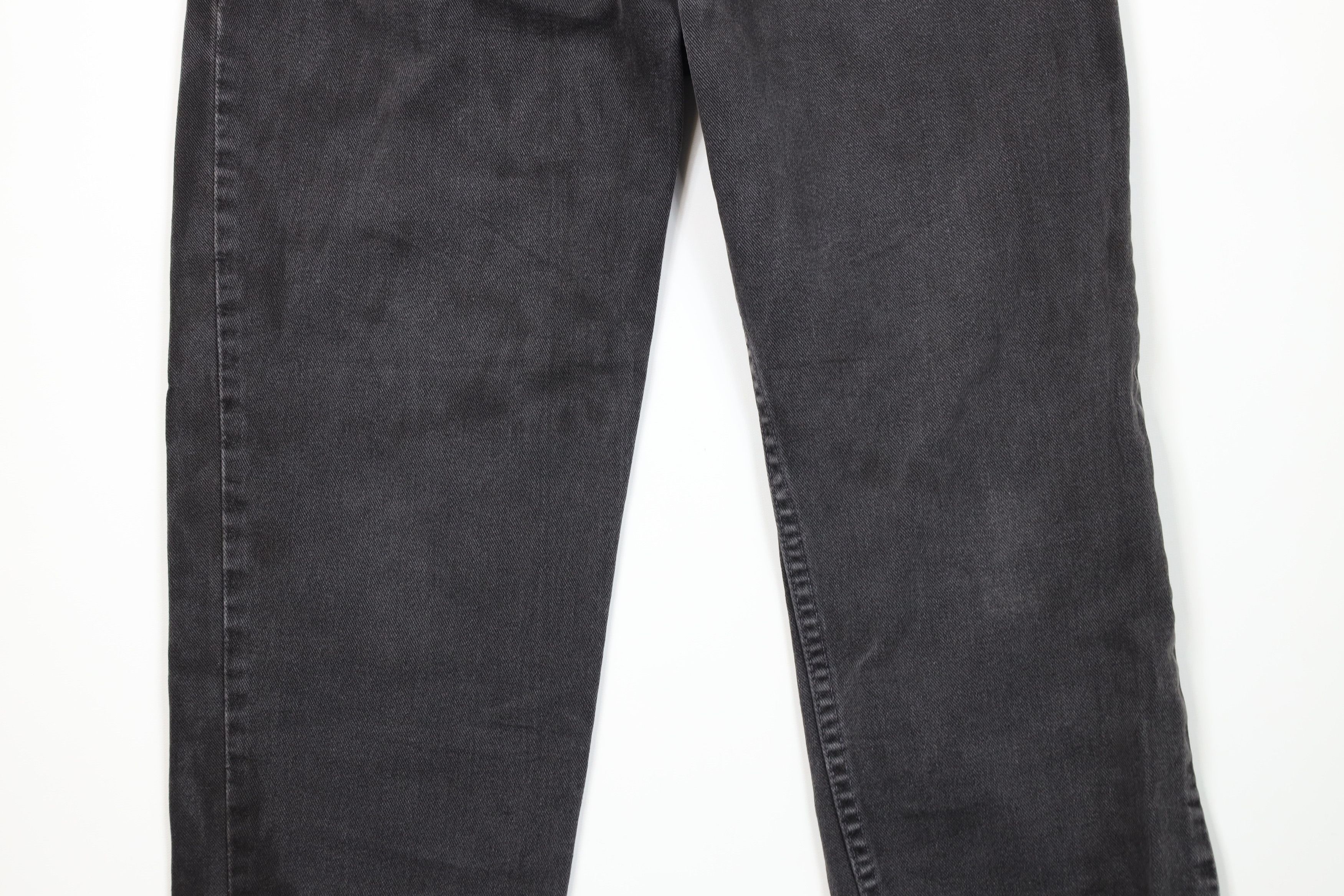 Levi's Vintage Y2K 2001 Levis 550 Tapered Leg Jeans Black USA Size 36" / US 14 / IT 50 - 3 Thumbnail